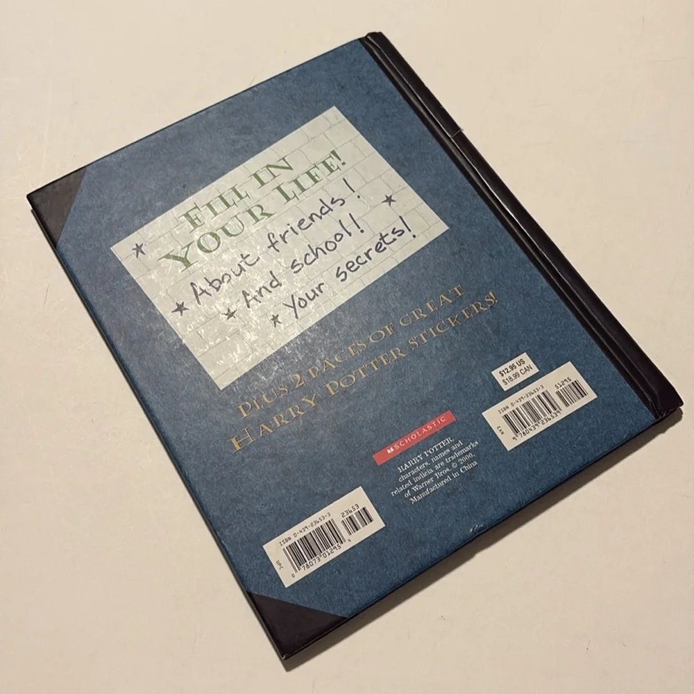 Scholastic Blue and Black Harry Potter Hogwarts Journal